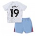 Aston Villa Moussa Diaby #19 Dětské Oblečení Venkovní Dres 2023-24 Krátkým Rukávem (+ trenýrky)
